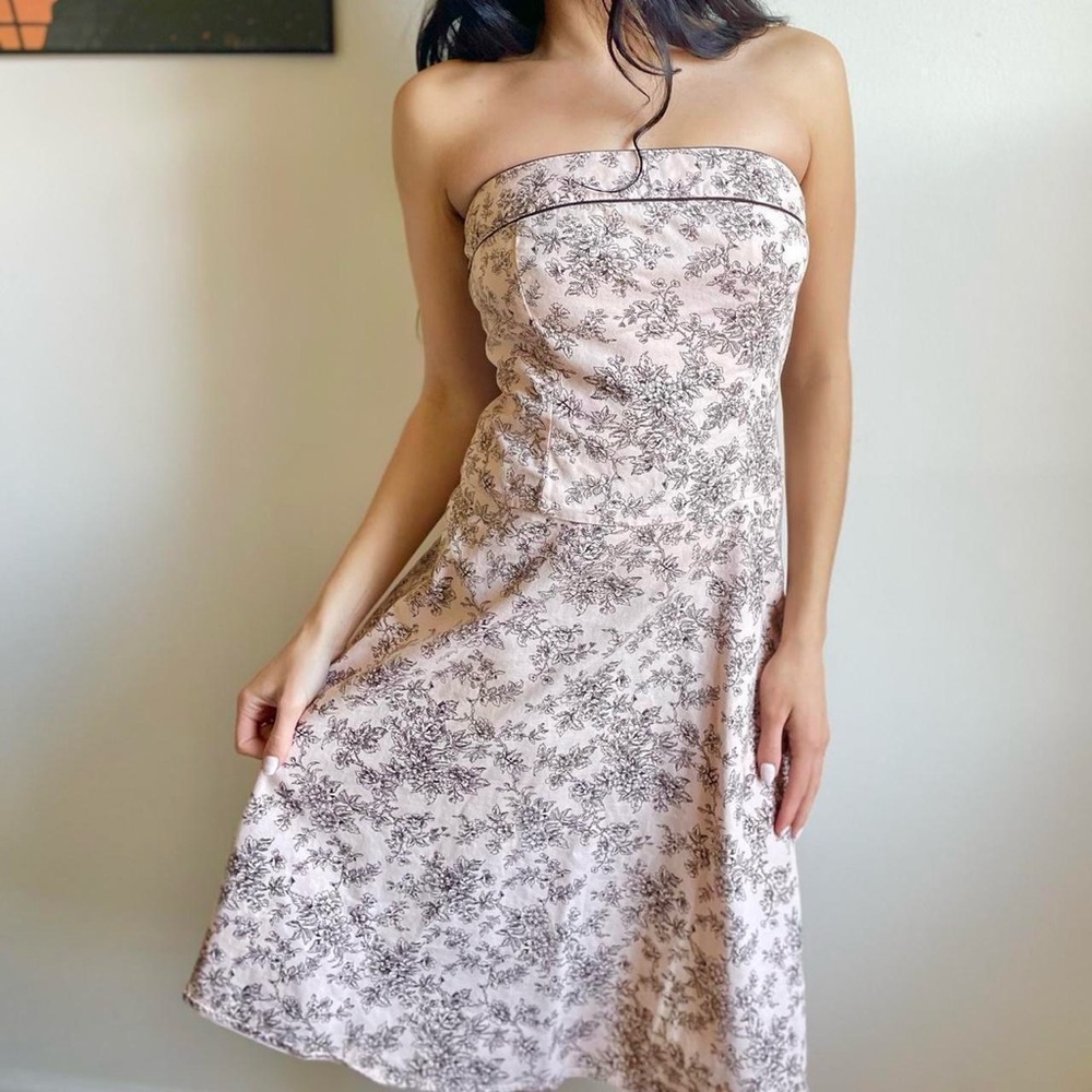 2000s strapless dress